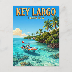 Key Largo Florida Postkarte