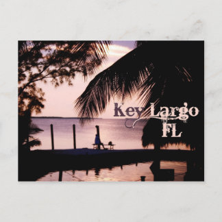 Key Largo Florida Sunset Postcard Postkarte