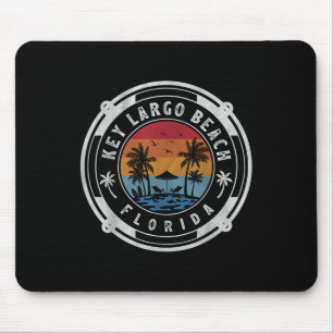 Key Largo Strand Florida Sommerurlaub Vintage Su Mousepad
