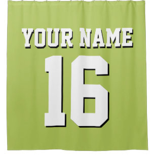 Key Limon White Sports Jersey Team Jersey Duschvorhang