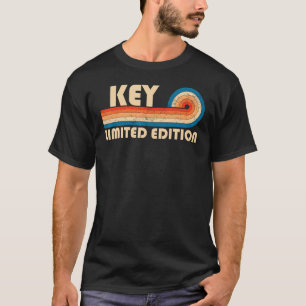 KEY Nachname Retro Vintag 80er 90s Geburtstag Wied T-Shirt