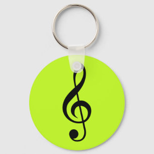 Key Ring Music Clef Limon Schlüsselanhänger