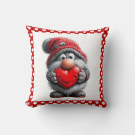 "Key to My Heart" Whimsical Gnome Kissen