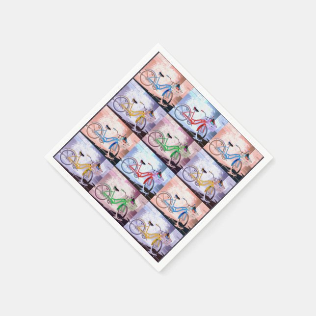 Key West Bicycle Muster Serviette (Ecke)