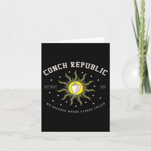 Key West Conch Republik Florida Scuby Fischen Gesc Karte
