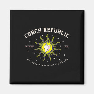 Key West Conch Republik Florida Tauchen Angeln Ges Magnet