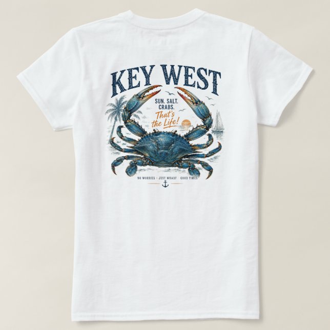 Key West Das ist das Leben! T-Shirt (Design Rückseite)