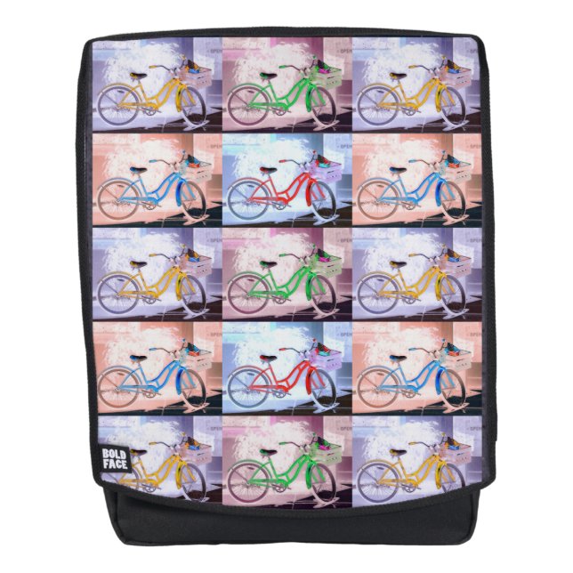 Key West Fahrrad-Muster Rucksack (Vorderseite)