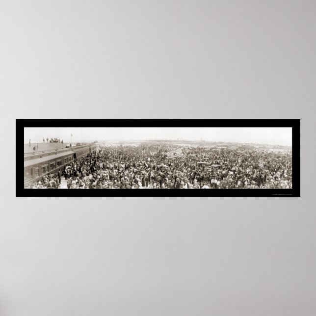 Key West FL 1st Zug Foto 1912 Poster (Vorne)