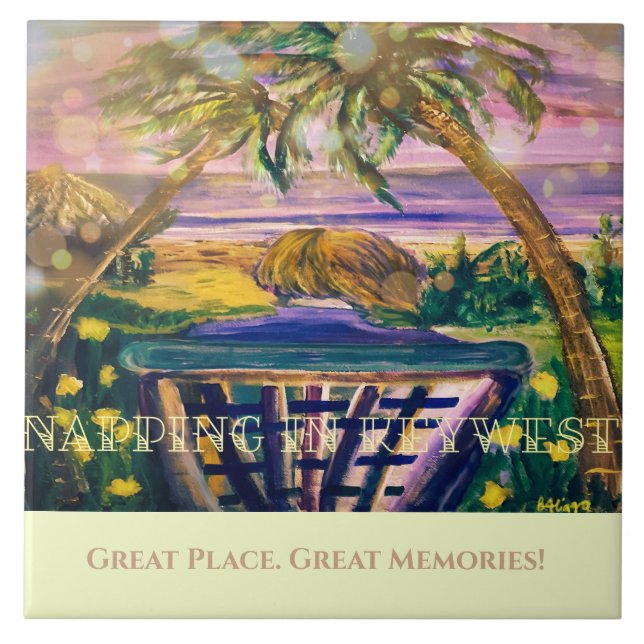 Key West, FL Memory Tipp für Reisen Fliese (Vorderseite)