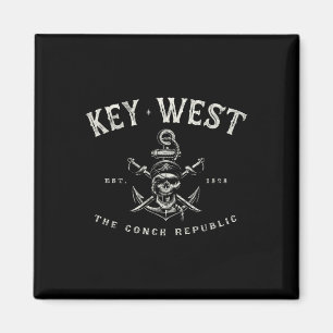 Key West Fl Rebel Pirate Bootausrüstung Scuby Ange Magnet