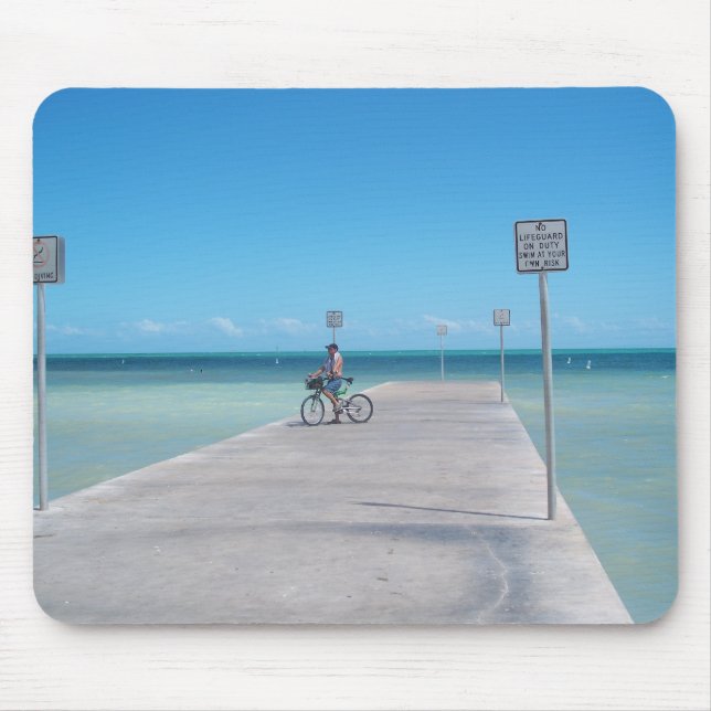 Key West Florida Aquamarine-Ozean-Pier Mousepad FL (Vorne)