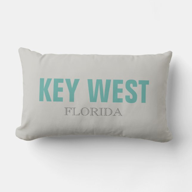 Key West Florida Beach Throw Kissen (Vorderseite)