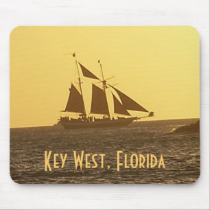 Key West Florida befestigt Scherer-Schiff MousePad