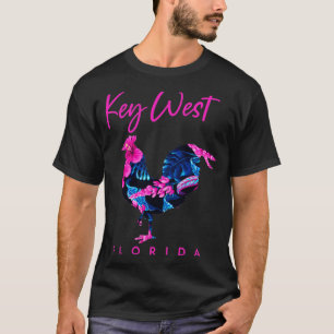 Key West Florida Blume Hibiskus Hühnerliebhaber So T-Shirt
