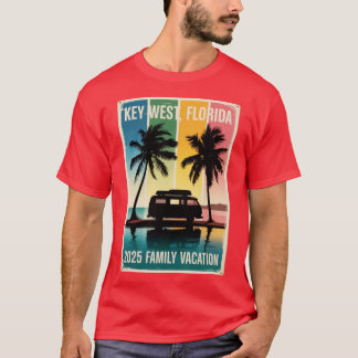 Key West Florida Familie RV Urlaub 2025-Foto T-Shirt