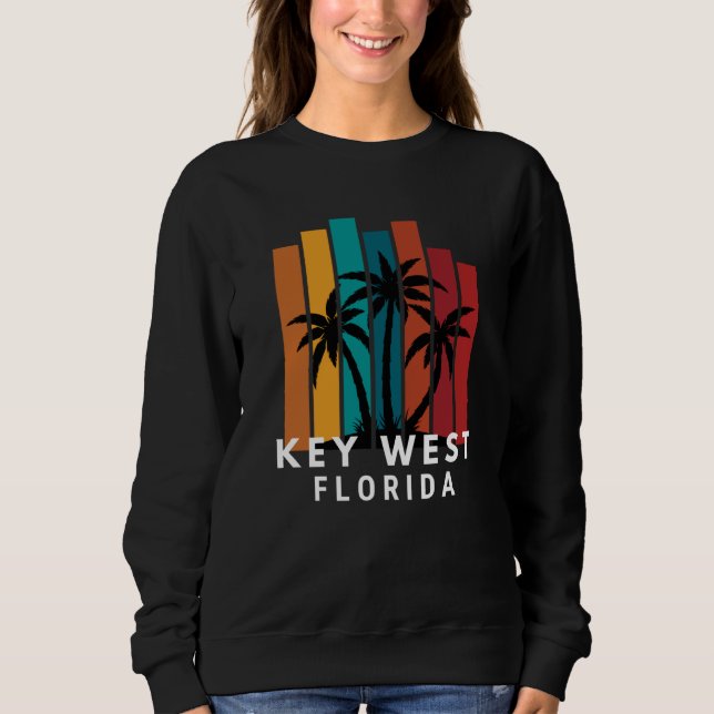 Key West Florida Family Vacation Beach Tropical Sweatshirt (Vorderseite)