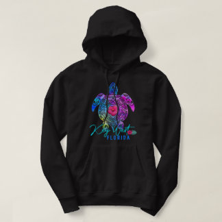 Key West Florida Gefärbte Krawatte Sea Turtle Vaca Hoodie