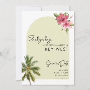 Key West Florida Hochzeit in Urlaubsort Save The Date
