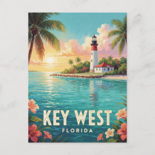 Key West Florida Insel Reise Postkarte