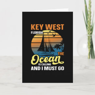 Key West florida ist der Ozean und muss es. Karte