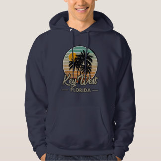 Key West Florida Keys Retro 70er Beach Vacation Hoodie