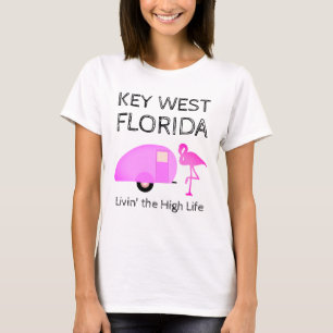 Key West Florida Lebe das Leben auf Hohem Niveau L T-Shirt