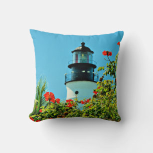 Key West, Florida Lighthouse Throw Kissen
