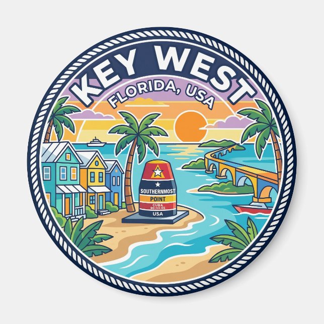 Key West Florida Magnet (Vorne)