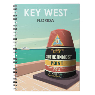 Key West Florida Mile Zero Notizblock