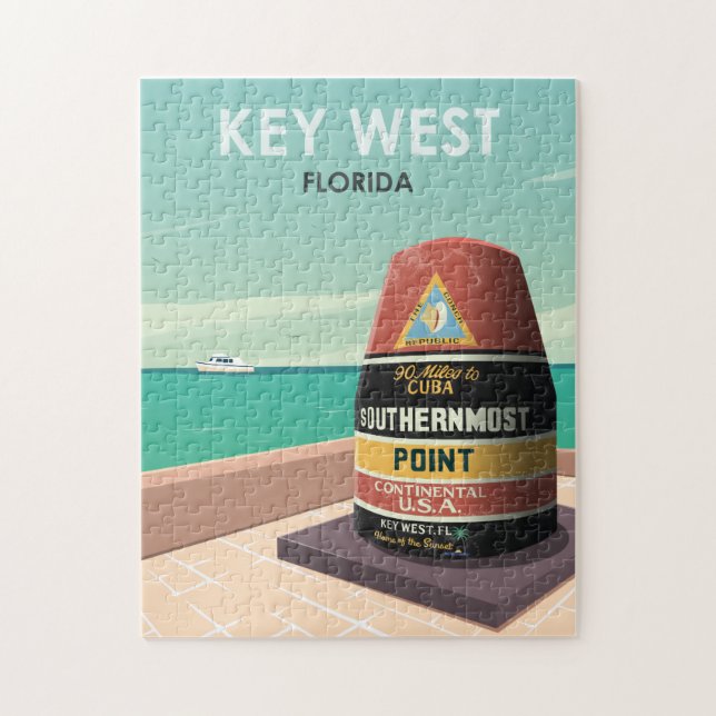 Key West Florida Mile Zero Puzzle (Vertikal)