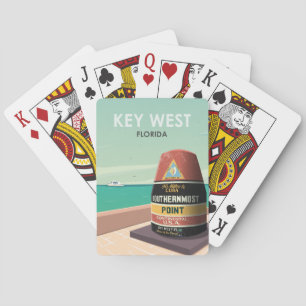 Key West Florida Mile Zero Spielkarten