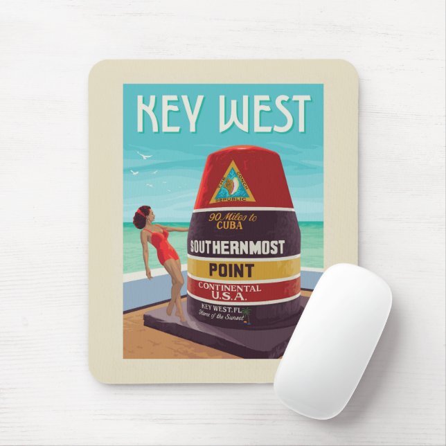 Key West | Florida Mousepad (Mit Mouse)
