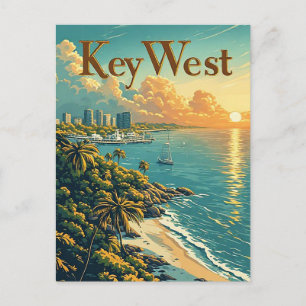 Key West Florida Old Town Küstencharme Postkarte
