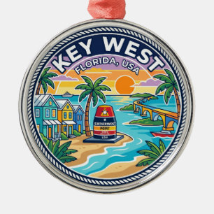 Key West Florida Ornament Aus Metall