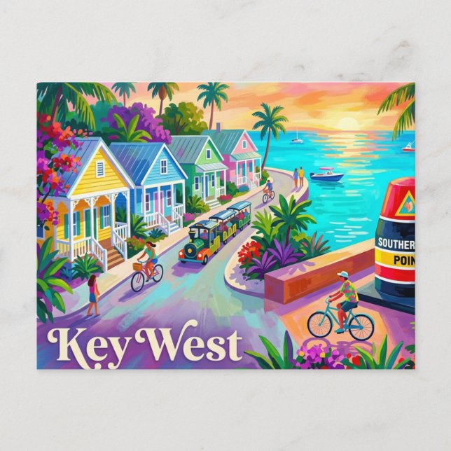 Key West Florida Postkarte (Vorderseite)