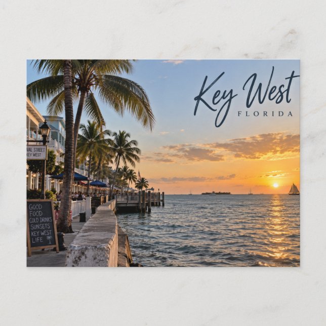 Key West Florida Postkarte (Vorderseite)