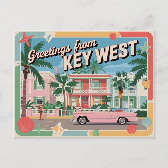Key West, Florida Postkarte (Vorderseite)