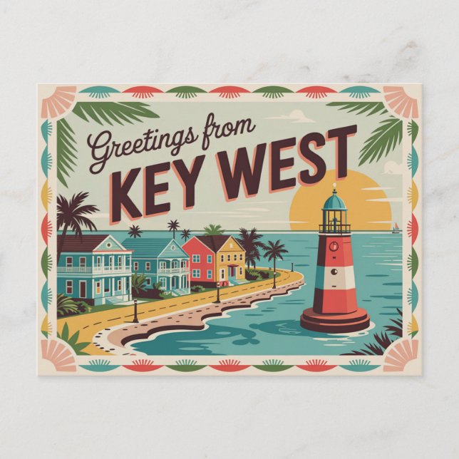 Key West, Florida Postkarte (Vorderseite)