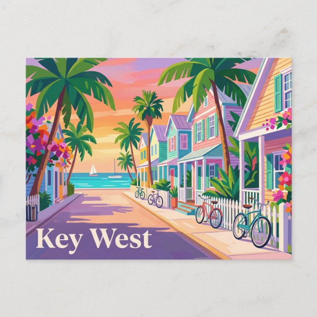 Key West Florida Postkarte (Vorderseite)
