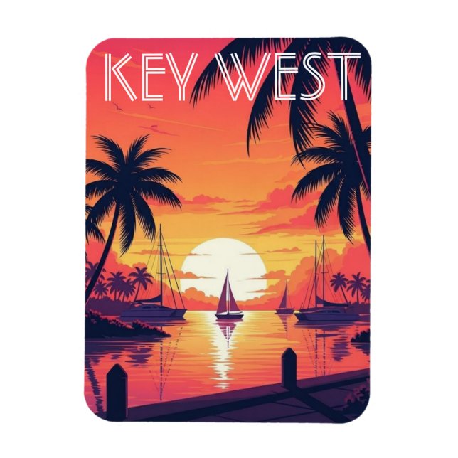 Key West Florida Postkarte Magnet (Vertikal)