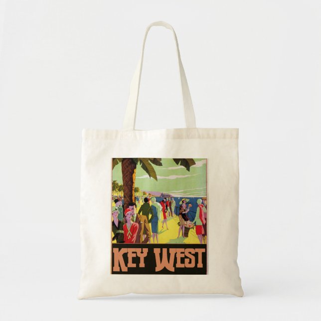 Key West Florida Reisen Vintag Tragetasche (Vorne)