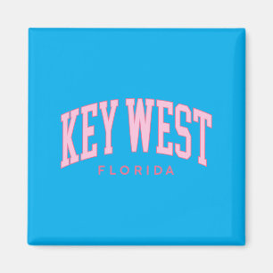 Key West Florida Retro Preppy Throwback nk Mädchen Magnet
