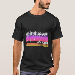Key West Florida Retro-Stil Vintage-Strand-Sonnenu T-Shirt