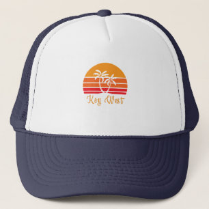 Key West Florida Retro Vintage Sonnenuntergang Pal Truckerkappe