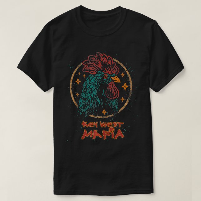 Key West, Florida  Rooster  T-Shirt (Design vorne)
