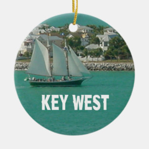 Key West Florida Segelboot Keramikornament