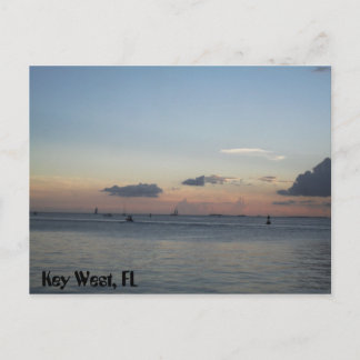 Key West Florida Segelschiffe auf dem Meer Postkarte