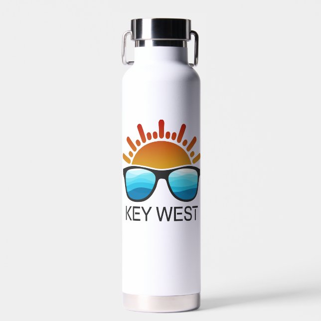Key West Florida Sonnenbrille Trinkflasche (Vorne)