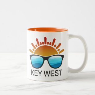 Key West Florida Sonnenbrillen Zweifarbige Tasse